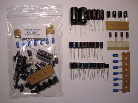 NAD 3020e 3220PE Elektrolyt-Kondensator-Set QUALITÄT WÄHLBAR recap repair